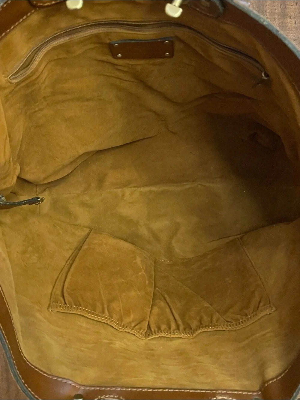 Patricia Nash Benvenuto Tote - Brown Burnished Suede - Large
